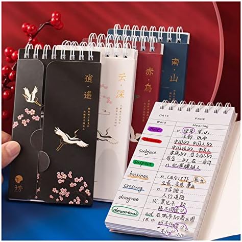 Qingxun notebook em espiral portátil idiomas estrangeiros livro de vocabulário de vocabulário notebook japonês papelaria