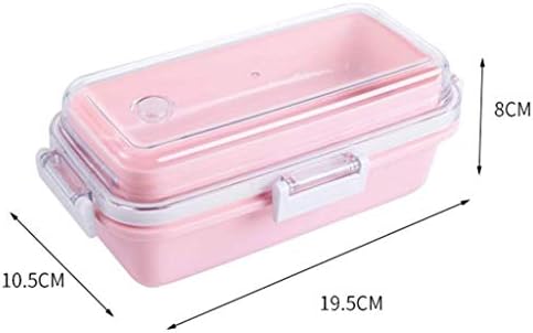 MGWYE Thermal Lanch Box - Bento Box Recectadores para crianças e adultos, recipiente de almoço com colher e garfo