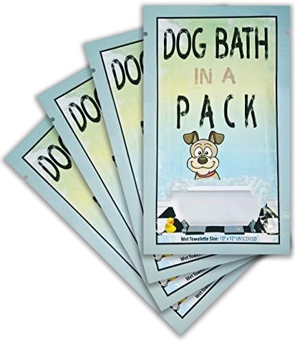 Banho de cachorro em um pacote - maiores toalhetes de banho e higiene em pacotes individuais - NOVA - Perfeito para viagens ou quando está em 6CT.