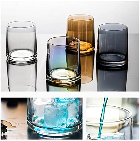 Coques bebendo copos de vidro bebendo copos de vidro doméstico conjunto de copos de suco de drinques de 4 para refrigerante, suco,