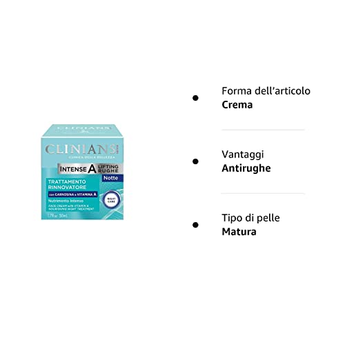 Clinians intensos um levantamento de rughe hidro-nutritivo Night Face Cream 1,7 fl oz