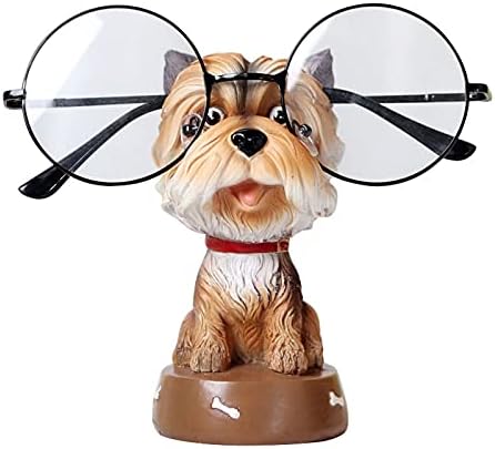 Estoto de óculos Armazenamento de rack de armazenamento exibir suporte fofo de vidro de animais suporte, resina Óculos