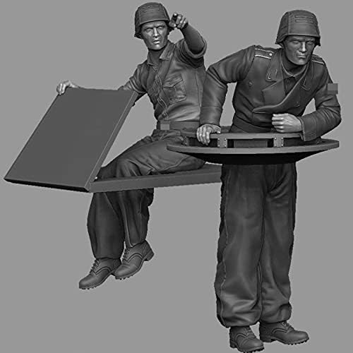 Goodmoel 1/35 WWII Tank Soldier Resina Figuras / Soldado Desmonte e Soldado Miniatura Kit / HS-7816
