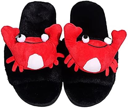 USYFAKGH FELIA FUZZY FAUX FUR MEMROY FOAM SPA SLIPPERS SLIPPERS ABERTO DO TOE HOUSE SANDALS