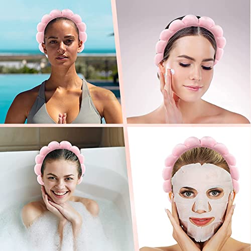 Ycfishfy maquiagem fofo foad de bandeira spa para mulheres esponjas e tecidos Terry Towel Fabric fofo Skincare Fand