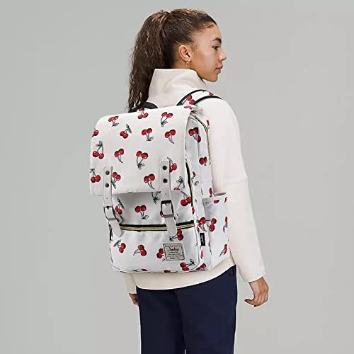 Junlion Cherry Slim Backpack School Bag College Daypack Travel Rucksack