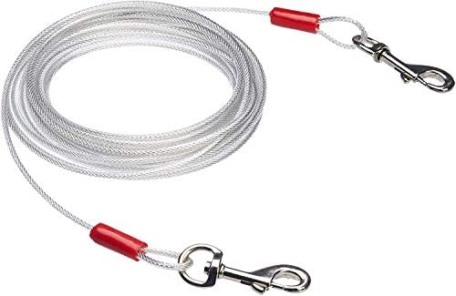 Basics Tie-out Cable para cães de até 90 libras, 25 pés