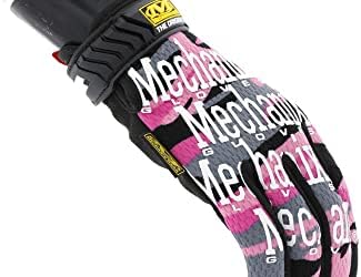 Mechanix desgaste: as luvas de trabalho rosa femininas originais com ajuste seguro, aderência flexível para uso multiuso, luvas táticas de tela sensível ao toque para mulheres