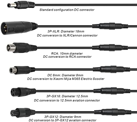 42V 2a carregador de bateria de lítio vários plugues para Xiaomi ES2/ES4/E22/ES1L Conector embutido 36V 10s