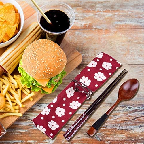Placas de carregador de tecidos Novo garfo japonês utensílios de mesa de madeira para presente de madeira colher vintage