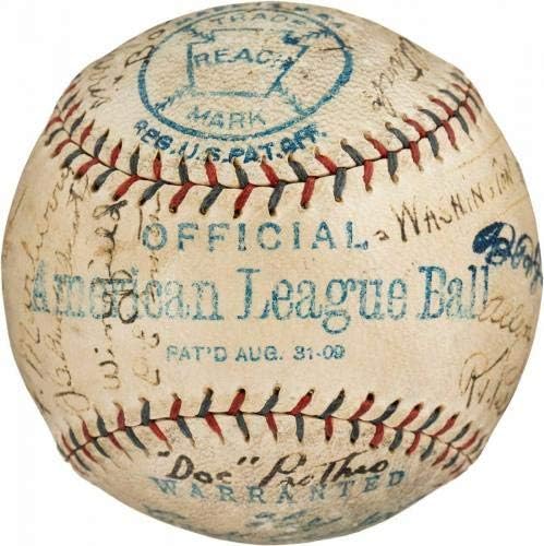 A equipe histórica de 1923 senadores de Washington assinou o Baseball Walter Johnson PSA DNA - bolas de beisebol autografadas