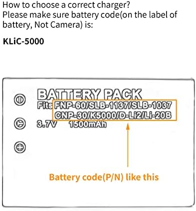 KLIC-5000 USB Charger for Kodak EasyShare DX6490, DX7440, DX7590, DX7590 Zoom, DX7630, LS420, LS433, LS443, LS633, LS743, LS753,
