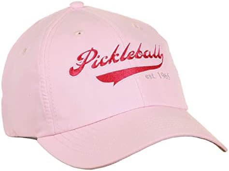 Pickleball Heritage Men e feminino Hat estilo de beisebol, boné atlético elegante respirável com Bill