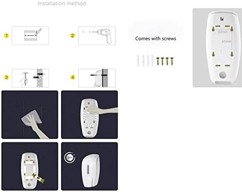 Dispensador manual de sabão manual de parede de banheiro DVTel Design do tipo Pressão Distribuidor de Sinitalizador de Mão