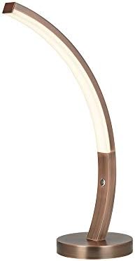 Catalina 21700-000 meados do século Modern Sturdy Arc Table Lamp com tecnologia LED integrada, 22,75 , cobre