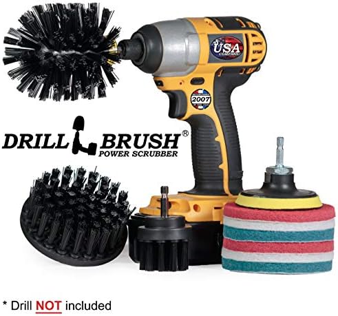 Drillbrush - Acessórios para churrasqueira - pincel e limpador de grelhar - pincel de perfuração de energia - escova