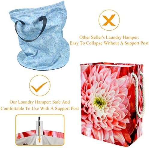 Unicey Chrysanthemum Blossom Grande lavanderia cesto de armazenamento dobrável para quarto berçário bebê