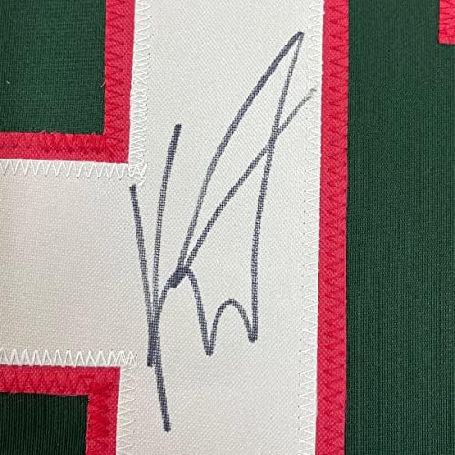 Kirill Kaprizov autografado/assinado emoldurado 33x42 Minnesota Green Hockey Jersey Beckett Bas Coa