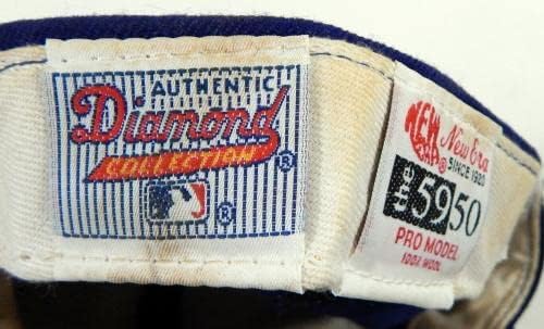 1999-04 Philadelphia Phillies Amaury Telemaco 16 Game Usado Blue Hat 6.625 65 - Jogo usado HATS MLB
