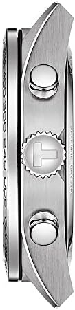 Tissot Mens Tissot PRS 516 Cronógrafo 316L Caixa de aço inoxidável Conjunto de relógios de quartzo, cinza, aço inoxidável,