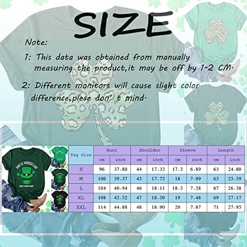 Yubnlvae Saint Patricks Day Day for Women Print Comfort Crew Neck Plus Size Holiday abençoado