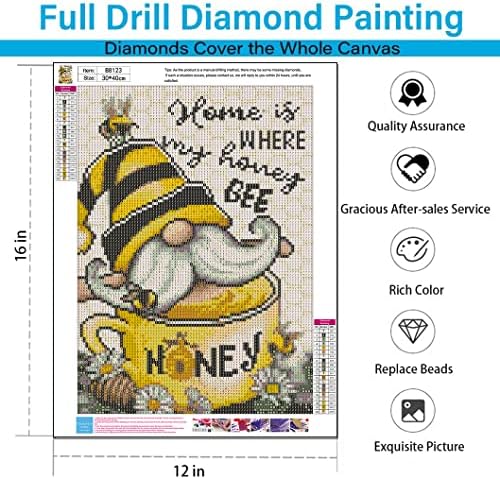 Kits de pintura de diamante eiazuiks para adultos, verão 5D DIY Diamond Art Kits Full Drill Diamond Pontos para decoração