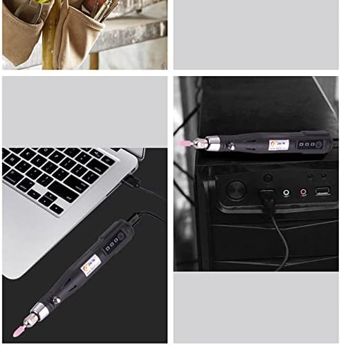 Kit de ferramenta de moedor elétrico Petyoung 3 Velocidade de rotação Máquina de gravador de carregamento USB para