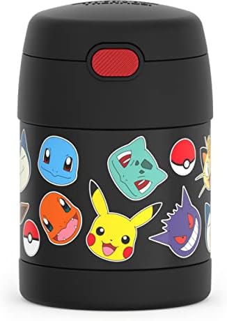 Thermos FuntainTer 10 onças de aço inoxidável a vácuo Jar com colher, Pokémon