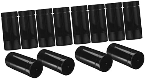 Distribuidor de garrafas doiTool 12 PCs desodorantes Balms pretos enchendo cuidados com o kit de bastão Reabilável -Up Tubos de