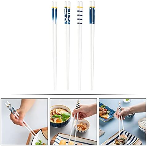 Upkoch 8pcs Janpanese Chotosticks cozinha cerâmica Capticks Home Chahows Family Supplies Porcelain Chotosticks Reutiliza