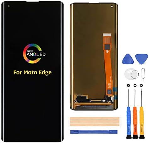 A-Mind para Motorola Moto Edge/Edge+ XT2063 Visor LCD Substituição da tela Digitalizador de toque para Motorola Moto Edge 5G XT2063-1 XT2063-2 XT2063-3 XT2061-3 Kits de reparo de montagem completos com ferramentas