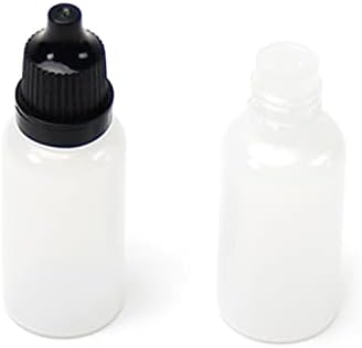 Bettomshin pe mamadeira translúcida preta translúcida, 15ml garrafas de gota de boca pequena de 15 ml garrafa de gotas