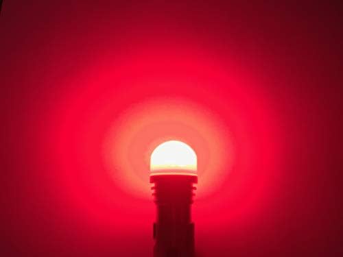94 Substituição de LED de lâmpada em miniatura | Cor clara: vermelho | 12/14VDC | Dimmable | Substitui 94, MS15584-2,