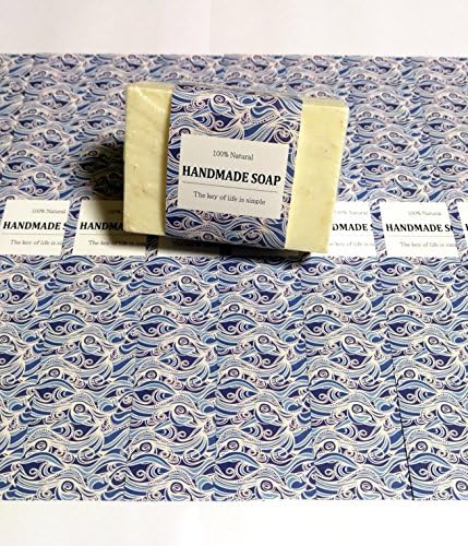 Fita de papel de abramento de zzybia para barra de sabão caseira de produtos artesanais 20pcs