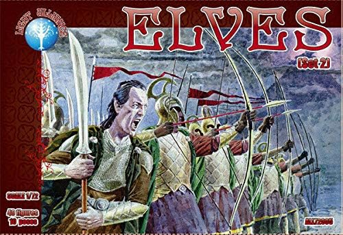 Pacote lote da série Alliance Elves Fantasy Conjunto 1.2 72004+72005 1/72 Escala