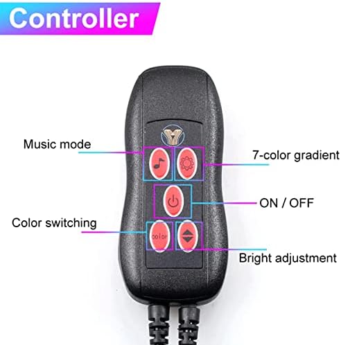 Luzes de tira do carro interior, Goodream Music Music Sync Sincronizar Múltiplos Modos Múltiplos Modos LED Fibra Optic Ambiente Néon