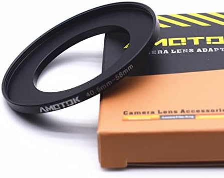 Lente de 40,5 mm a 58 mm Adaptador de lente da câmera, anel de anel de anel para cima de 40,5 mm a 58mm de filtro, compatível com