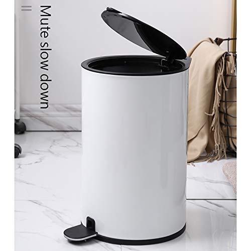 Lata de lixo cozinha/lixo lata criativa de lixo de aço inoxidável pode lata de lixo em forma de balde em forma de