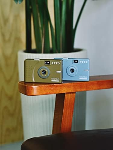 Câmera de filme de luz do dia reutilizável e magro de 35 mm - lente de 22 mm de largura, foco livre, leve, fácil de usar