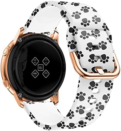 Twrqa 18mm Pintura Silicone Watch Band para Garmin Vivoactive 4S Vivomove 3s Smart Watch for Garmin Venu 2s/ativo S Pulseira de pulseira