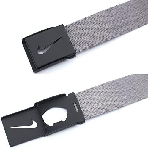 Fivela de tom de prata do Nike Men SG com três tiras de cinto intercambiáveis