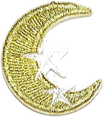 Kleenplus 3pcs. Pretty Crescent Moon estrela o ferro em patches desenho animado infantil estilo de moda bordada motivação