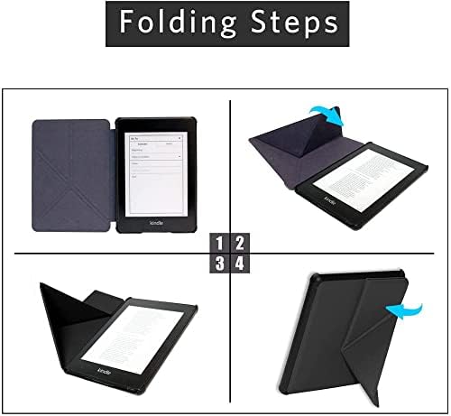 Caso para Kindle 2022 Case dobrável Case inteligente para 6 polegadas 11 Stand Protetor magnético Case fino azul, marrom