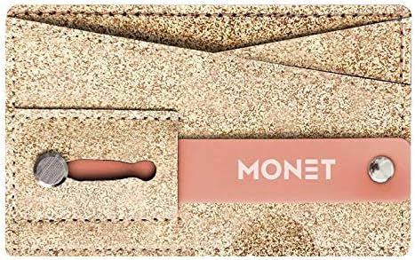 Monet RFID Bloqueio de bloqueio de carteira e kickstand para homens e mulheres, titular de cartão para capa de telefone
