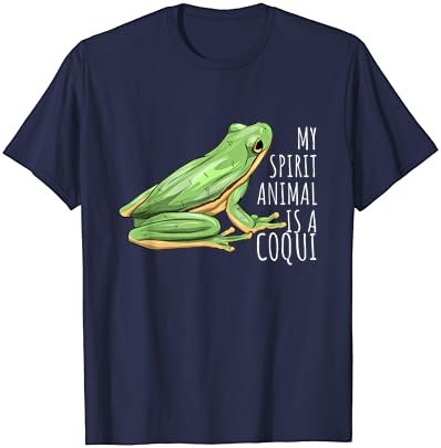 Meu animal espiritual é uma coqui boricua Porto Rico Camiseta Coqui Real