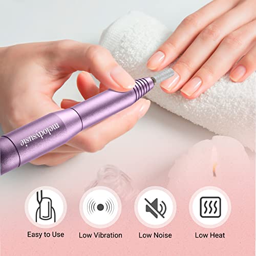 Máquina de perfuração de unhas elétricas Melodysusie 11 em 1 kit, portátil Arquivo de unhas elétricas Efile Conjunto