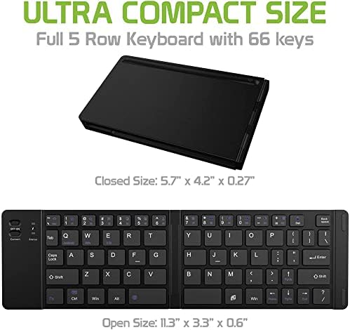 Funciona da Cellet Ultra Slim dobring -Wireless Bluetooth Teclado compatível com o DJI Air 2s com Holdstand -HoldSand - Teclado