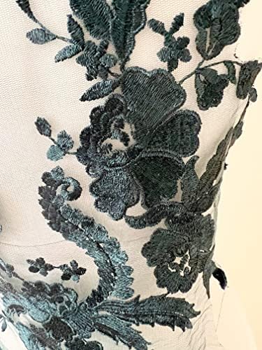 Pepperlonely 1pc Lace Flor Costura em renda bordada Applique Vestido de noiva Dressão da noiva Adornamento Diy Patch Clothing