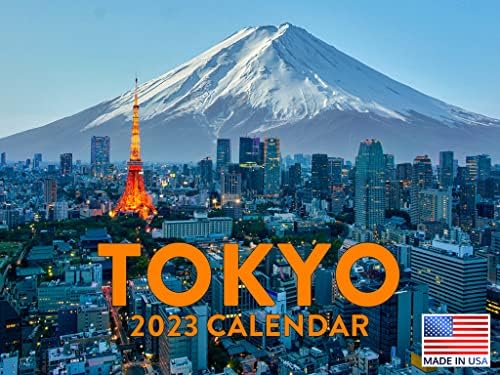Tóquio Japão 2023 Planejador mensal do calendário Japonês Arte Nature Art Mount Fuji Rastreador de hábitos de suspensão da parede