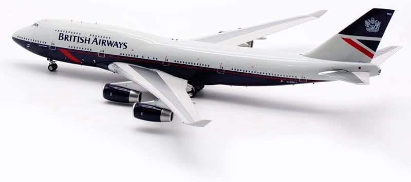Taxa de deslizamento de Lukbut de obras de arte pintadas para: Die Cast ARD Modelo 1: 200 Aeronaves escalonas ligas British Airways 747-400 G-Bnll Aerodynamic Design